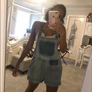 Denim overalls
